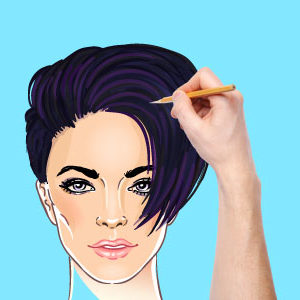 Drawing Female Faces for Animation