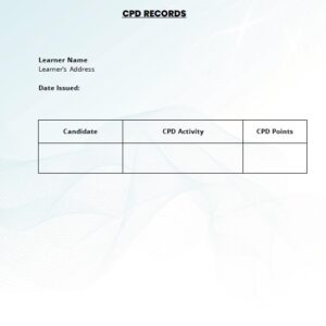CPD Points Certificate
