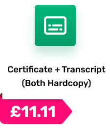Certificate + Transcript (Both Hardcopy)