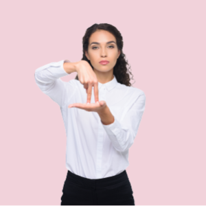 Women communicating using BSL