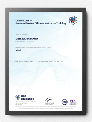 CPD Hard Copy Certificate with Black Frame